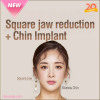 Square jaw reduction, cheekbone reduction and genioplasty